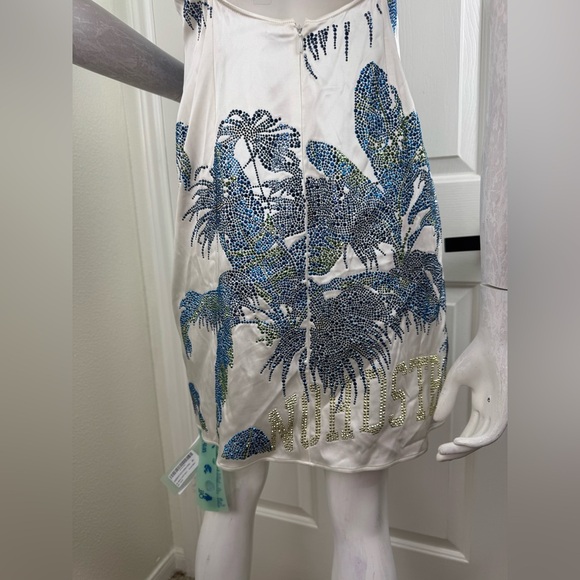 OFF-WHITE Gender Inclusive Bright Crystal Embellished slip dress size 40 - Picture 11 of 17